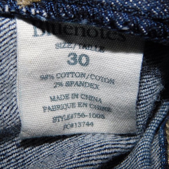 Bluenotes Womens 32 x 31" low Rise Skinny blue Jeans ** READ - Picture 2 of 10